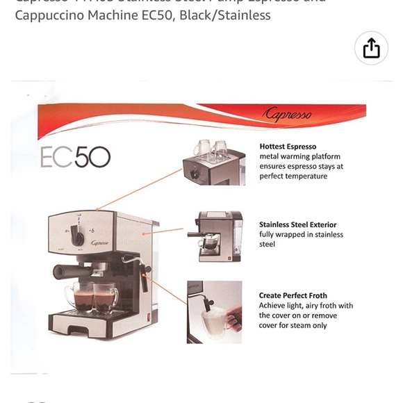 Capresso ec50 Espresso Machine - Picture 2 of 3